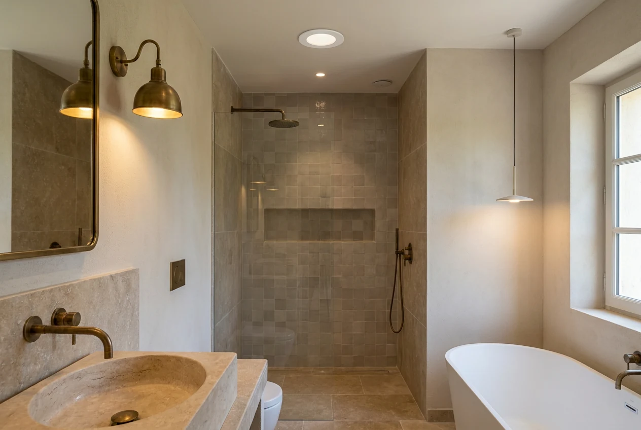 Éclairage de salle de bain à Saint-Cézaire-sur-Siagne