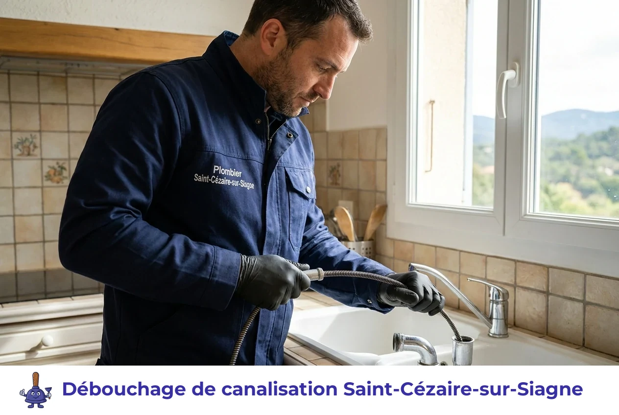 Débouchage de canalisation à Saint-Cézaire-sur-Siagne