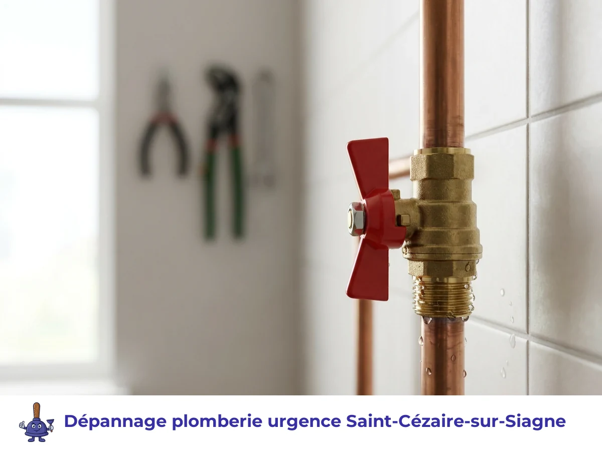 Dépannage plomberie urgence à Saint-Cézaire-sur-Siagne