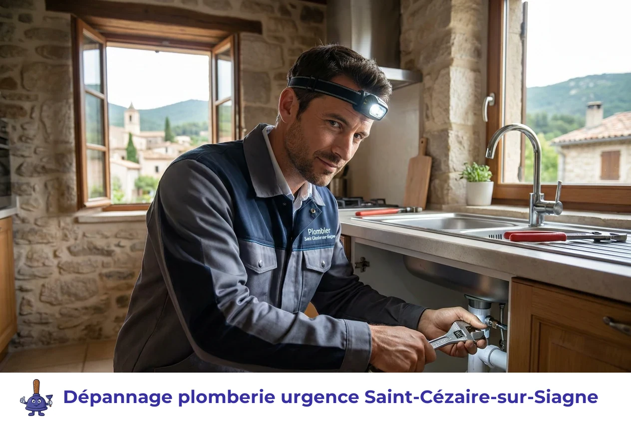 Dépannage plomberie urgence à Saint-Cézaire-sur-Siagne