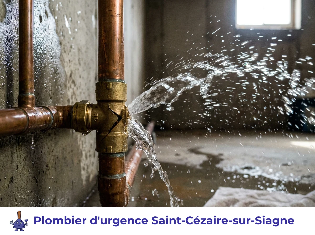 Plombier d'urgence à Saint-Cézaire-sur-Siagne