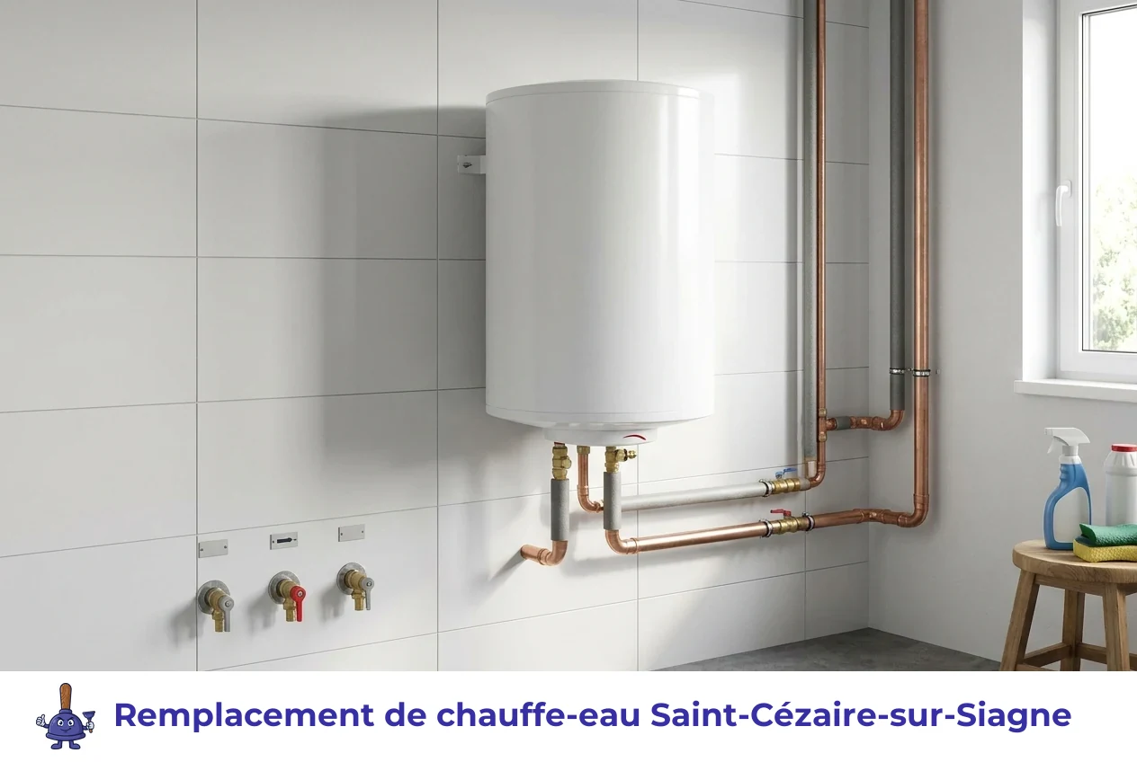 Remplacement de chauffe-eau à Saint-Cézaire-sur-Siagne