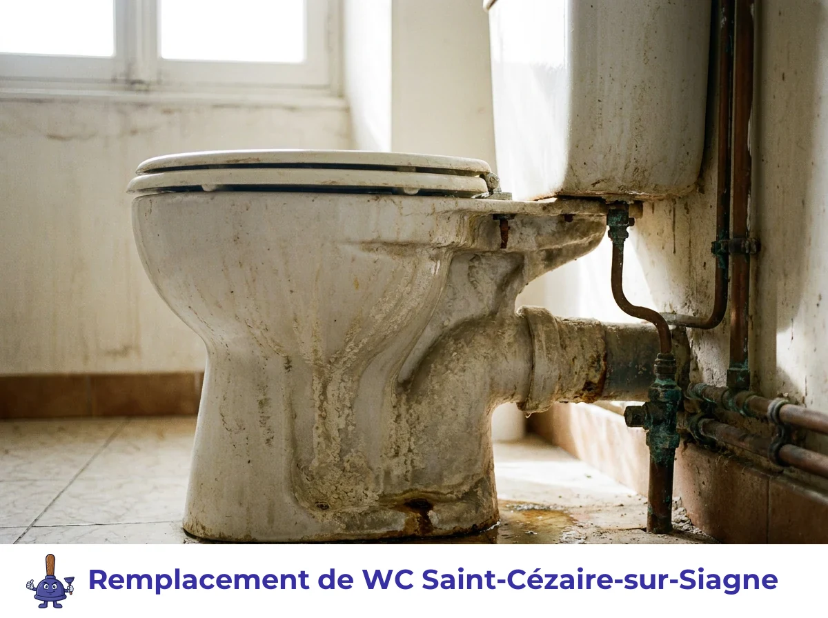 Remplacement de WC à Saint-Cézaire-sur-Siagne