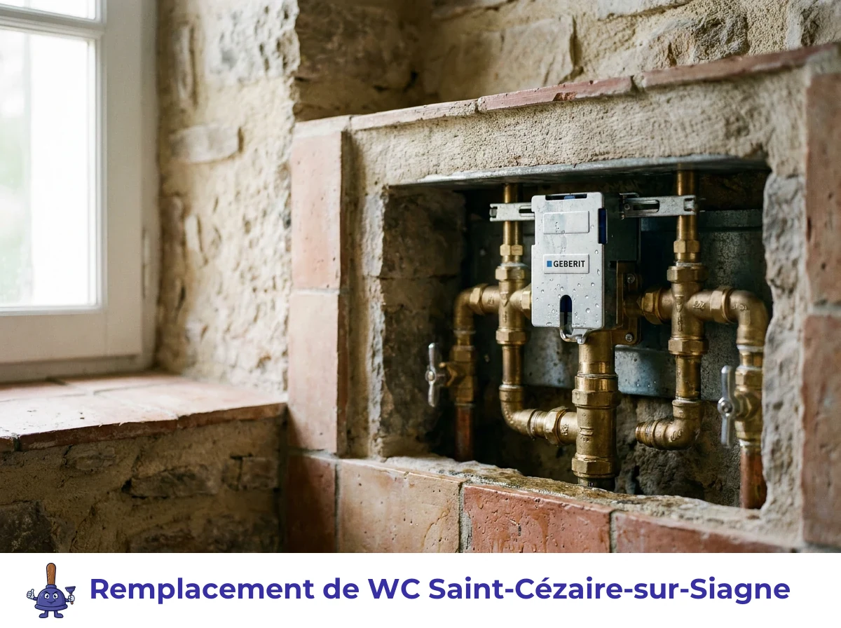 Remplacement de WC à Saint-Cézaire-sur-Siagne