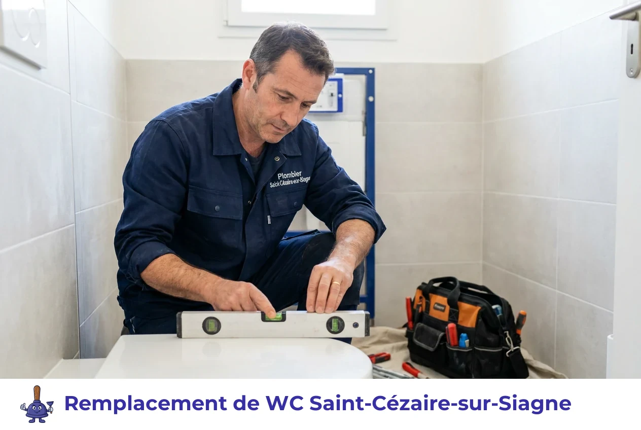 Remplacement de WC à Saint-Cézaire-sur-Siagne